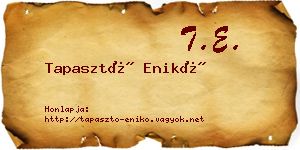 Tapasztó Enikő névjegykártya
